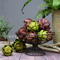 Simulated pineapple head North thistle simulation plant multi - meat lily pineapple flower head decorated simulation window