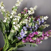 Licheng simulation 5 branch lavender photo props fake flower simulation flower wedding flower Sage home decoration
