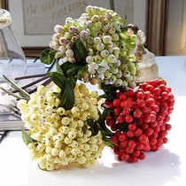 (A bunch of 5 branches) hand fruit berry flower arrangement simulation foam fruit home decoration wedding