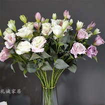 Simulation Tri - fork Orange Terrier Home decoration soft flower art Wedding with long rod flowers to float flowers