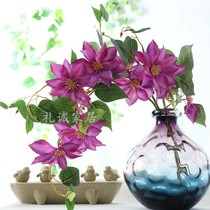 Simulation iron wire Lotus home decoration bottle flower decoration wedding road guide flower photo props fake flower hanging flower