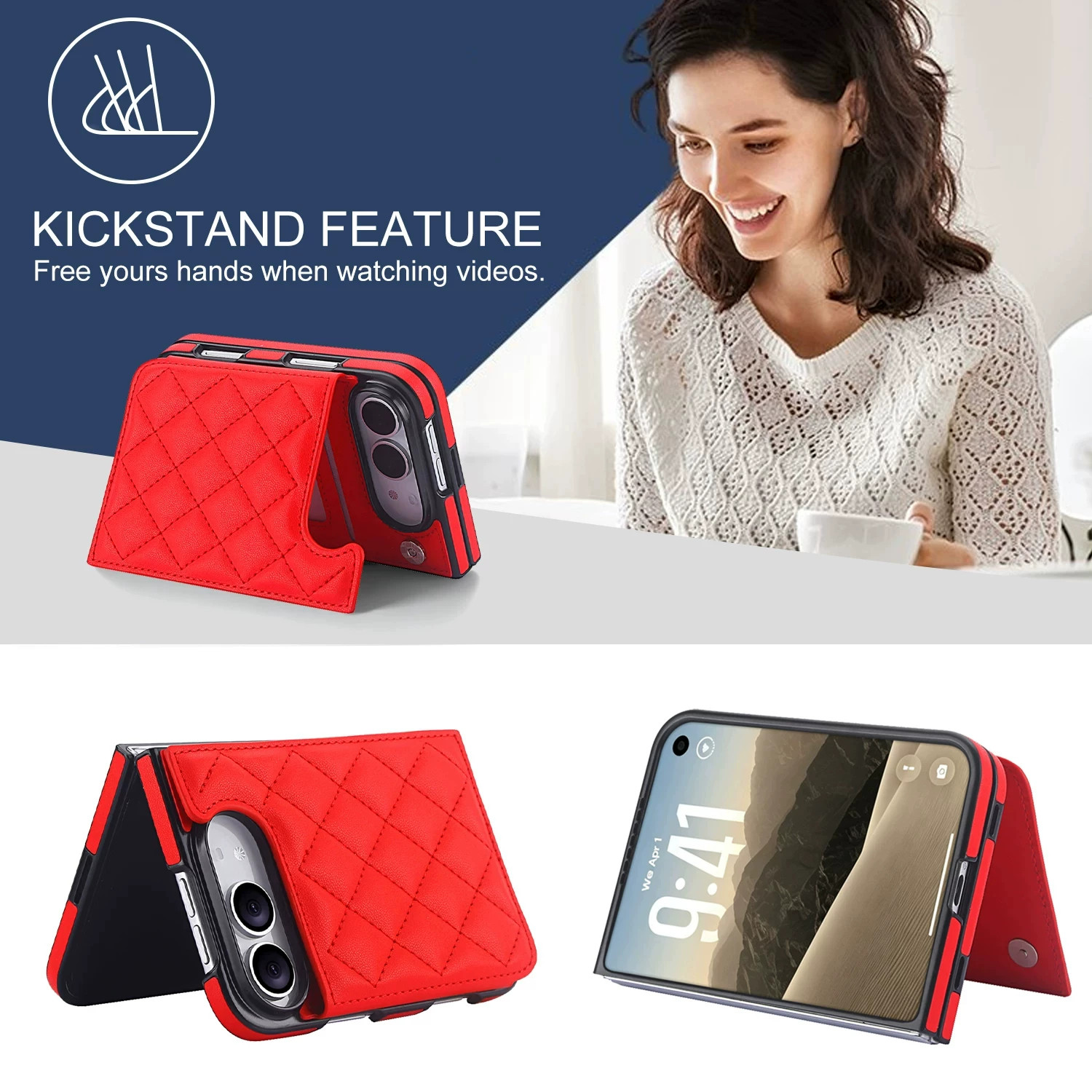 Rose Gold Diamond Quilted Leatherette iPhone Case