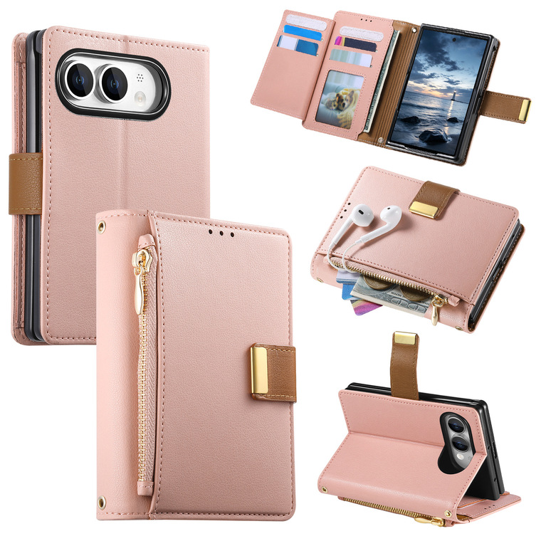 Golden Retriever Card Slot Leather Stand Flip Foldable iPhone Case