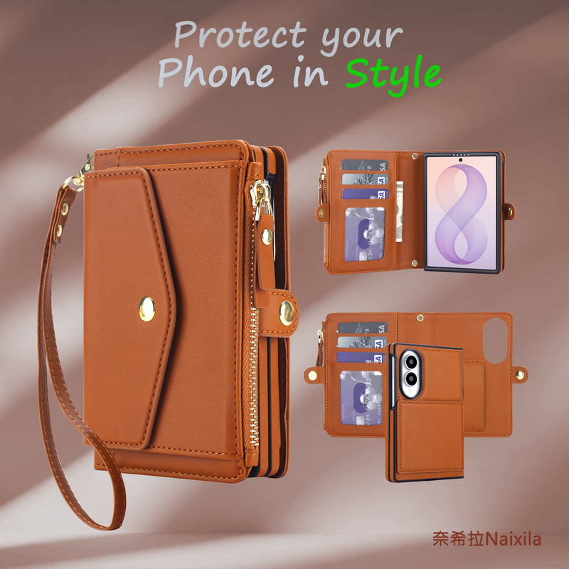 Japanese and Korean Multifunctional Flip Stand Card Holder Wallet Leather Case Suitable for Samsung Zfold8 Phone Case, Wide Foldable Screen Zfold8 Ultra Business Anti-Drop Phone Protective Case with Magnetic Detachable Leather Cover Japanese and Korean Multifunctional Flip Stand Card Holder Wallet Leather Case Suitable for Samsung Zfold8 Phone Case, Wide Foldable Screen Zfold8 Ultra Business Anti-Drop Phone Protective Case with Magnetic Detachable Leather Cover
