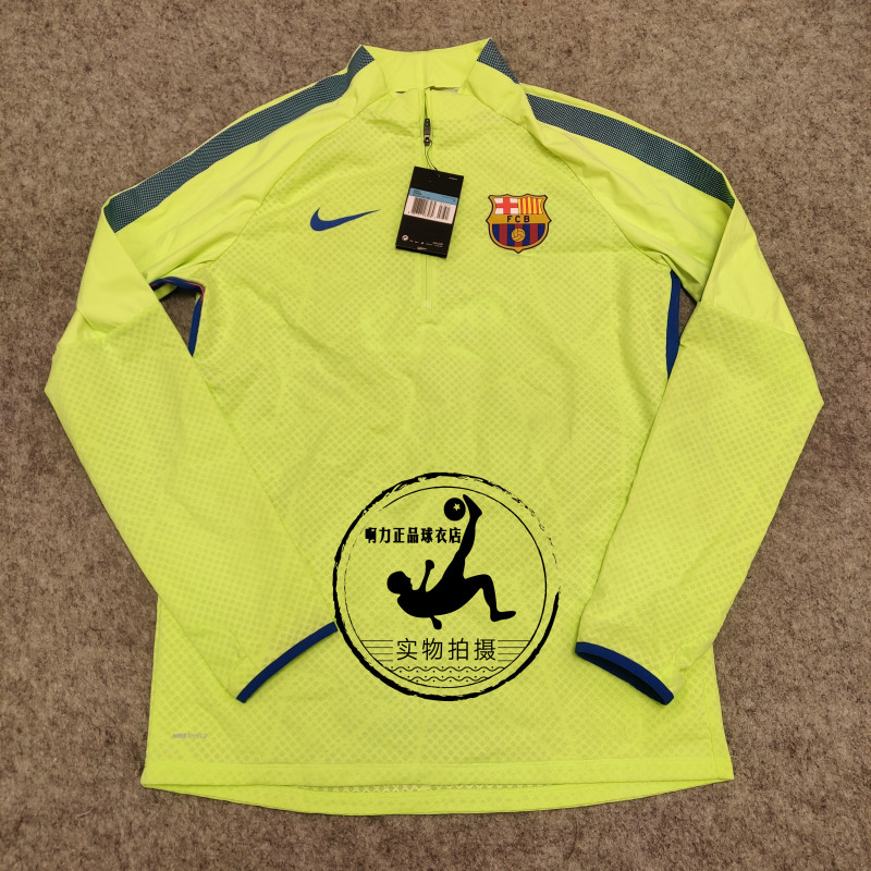 Authentic Product: Barcelona Half-Zip Training Long-Sleeve Shield Shark Series 832255 Player Version Authentic Product: Barcelona Half-Zip Training Long-Sleeve Shield Shark Series 832255 Player Version