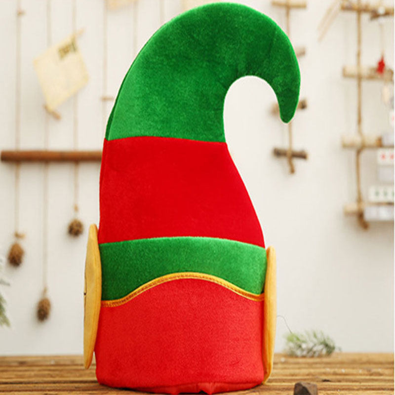 Christmas Decorations Cute Elf Hat Children Adult Christmas Suede Hat Hat Creative Cartoon Hat Accessories Gift