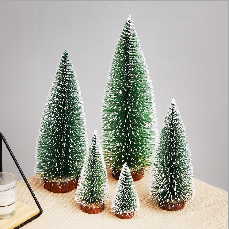 Mini Christmas tree cedar desktop small Christmas tree desktop window display table Christmas gift Christmas decorations