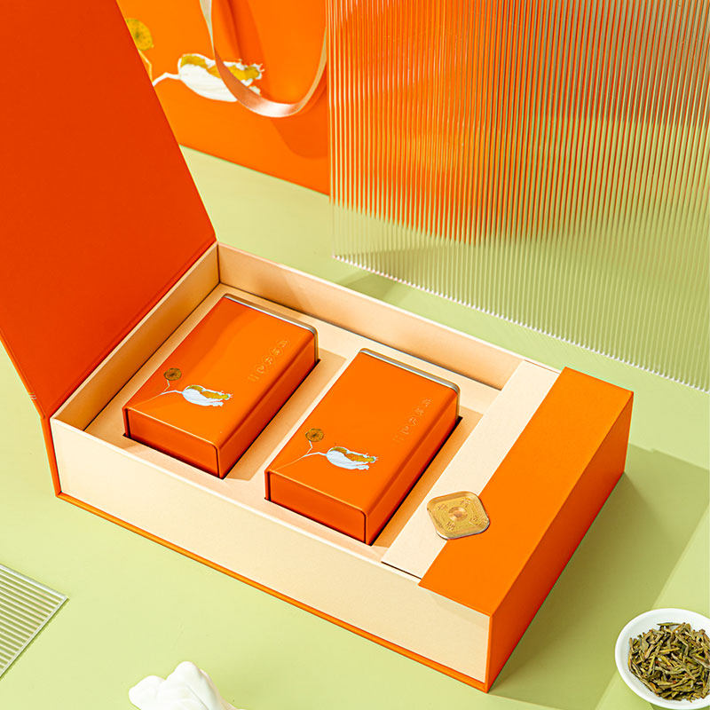 2022 Longjing Tea Caddy Gift Box Empty Box Universal Half Catty Maojian Green Tea White Tea Packaging Box Empty Gift Box