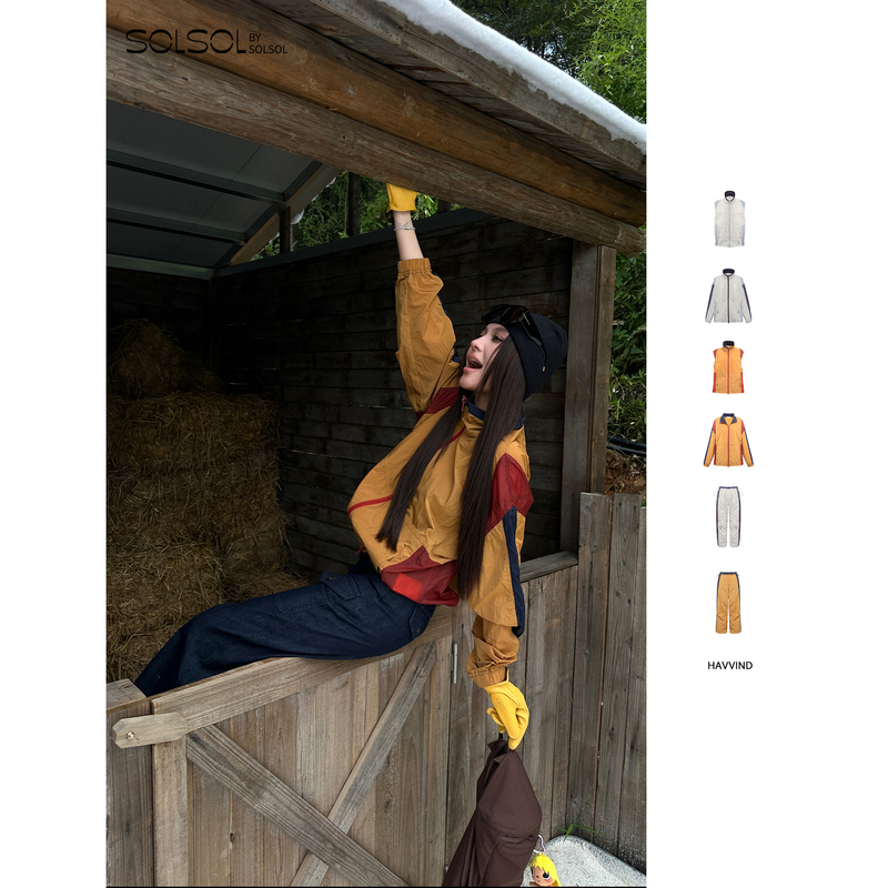 Havvind Designer 26 Early Autumn New Nimbus Color-Blocked Light Cloud Jacket/Vest/Pants Solsol