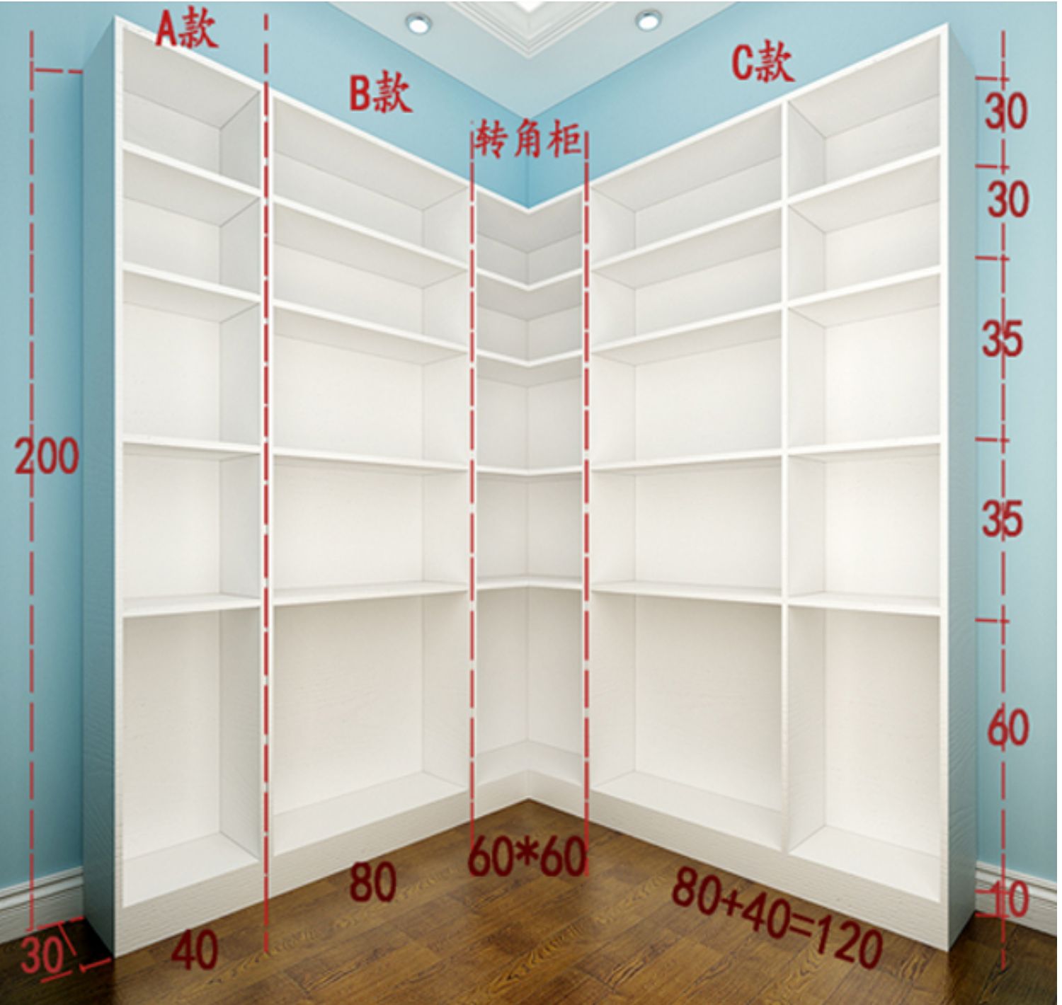 Tủ sách châu Âu gỗ chắc chắn với cửa miễn phí kết hợp cửa đơn 23 cánh cửa tủ sách tủ sách với cửa kính - Buồng tủ gỗ đầu giường