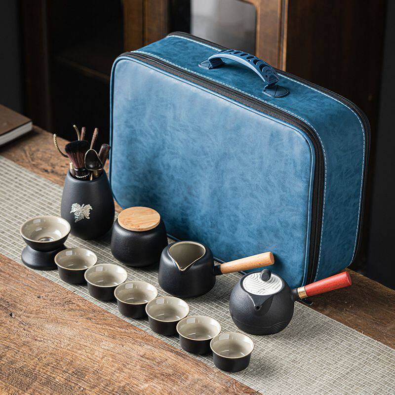 Black Tao side to make pot teapot tea tea set tea tea set for home utiliti tea with tea portable outdoor traveller with -Taobao