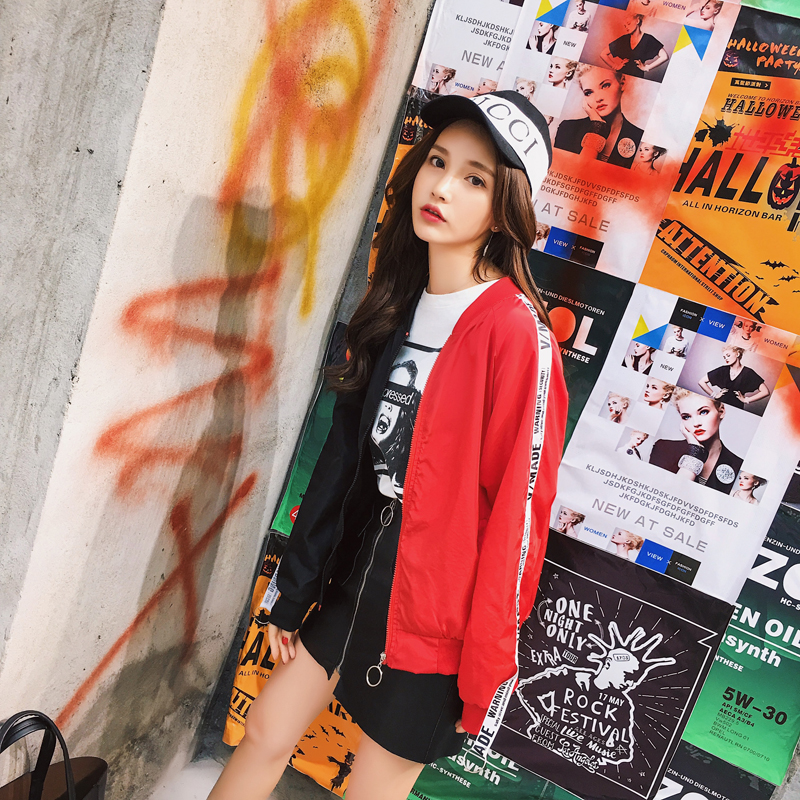 春秋外套女学生棒球服宽松防晒衣_用心go