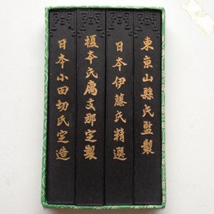 82 82 ~ 85 years Emblem Ink old Hu Kaiwen Ink ingots Old pine Smoky ink Chen ink Strips Ink 1 6 2