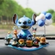 Stitch xe trang trí sáng tạo dễ thương lắc đầu Stitch phụ kiện xe hơi trang trí xe búp bê - Ô tô nội thất Accesseries