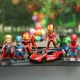 Đồ trang trí ô tô Avengers Iron Man bảng điều khiển trung tâm ô tô trang trí bàn tay màu đỏ ròng nam cao cấp trên xe hơi - Vòng đeo tay Clasp