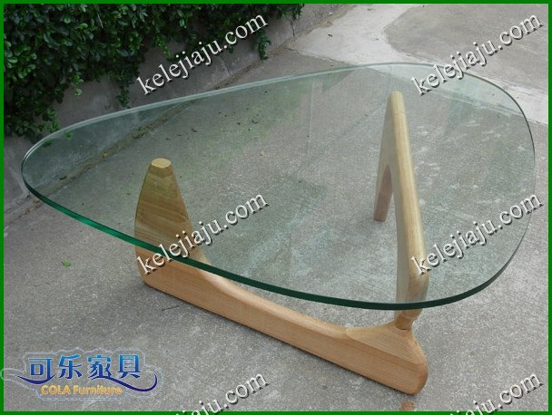 CL901 Triangle Coffee Table-Original Color Coffee Table Tempered Glass Isamu Noguchi Coffee Table Thickness 45mm
