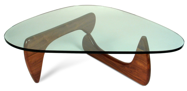 CL901 Triangle Coffee Table Tempered Glass Isamu Noguchi 45mm thick