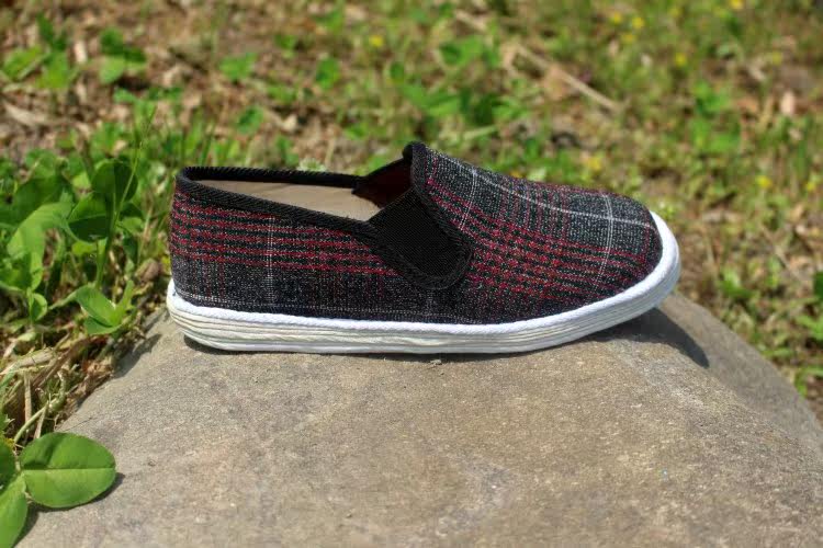 千层底布鞋 女款 暗颜色松紧口布底鞋 开车鞋 健康养生鞋