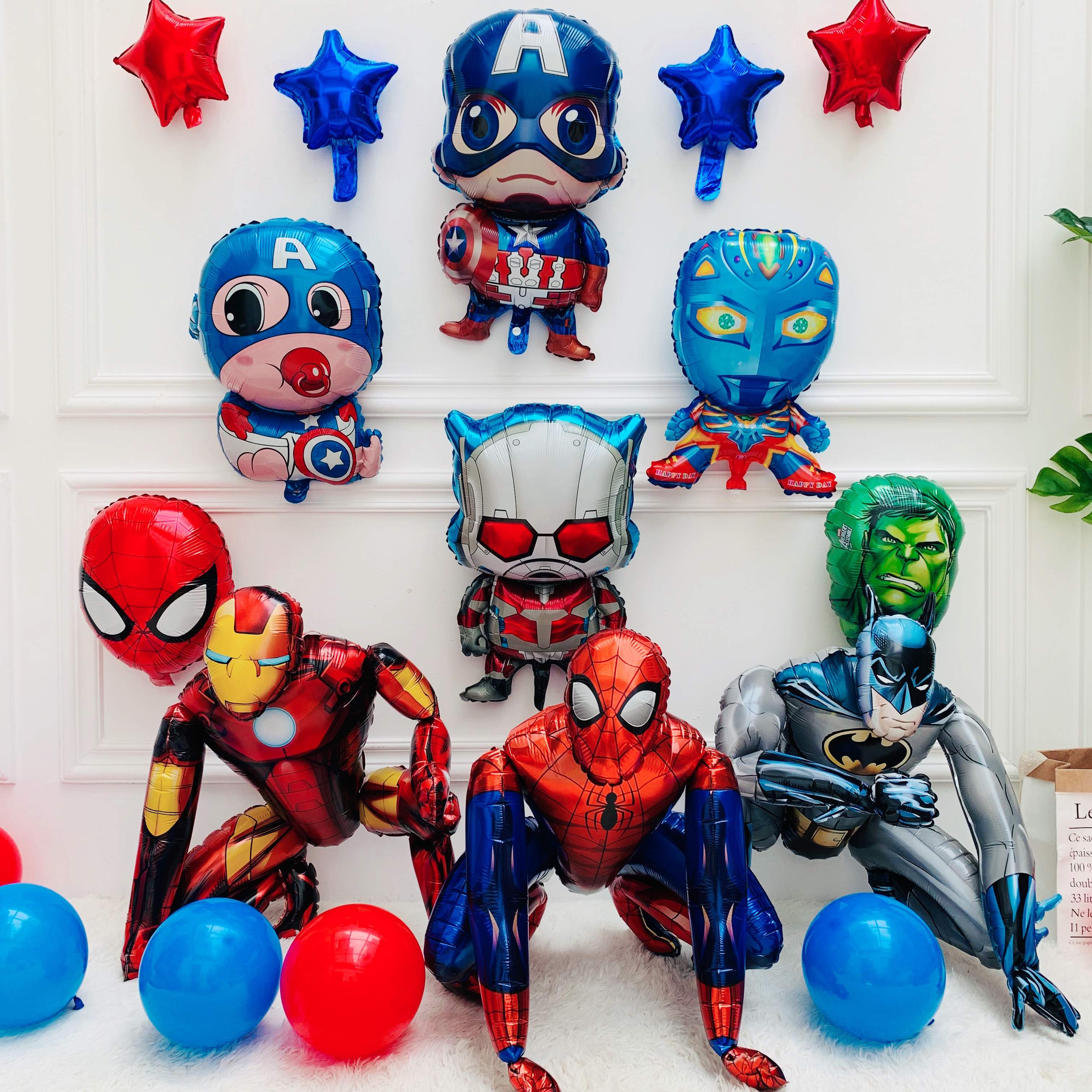 Captain America aluminum foil aluminum foil balloon Children's adult birthday party theme balloon decoration supplies