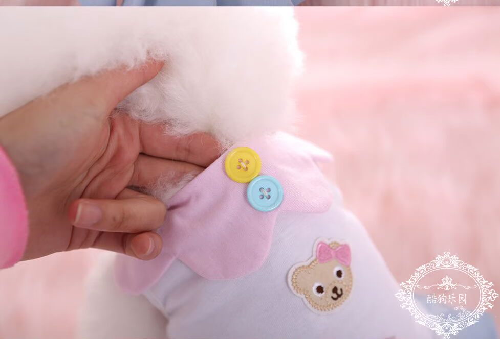 Quần áo thú cưng dễ thương gấu Teddy Xiong Bomei Yorkshire quần áo cotton công chúa váy mỏng mùa xuân và mùa hè - Quần áo & phụ kiện thú cưng áo lân cho mèo