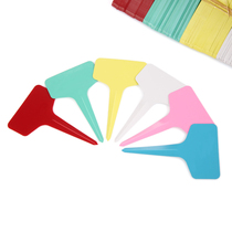 Plant label gardening label T-type orchid flower label fleshy signage waterproof plastic plug card