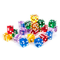 19MM large imported acrylic right angle transparent crystal Mahjong game table game color dice sieve entertainment