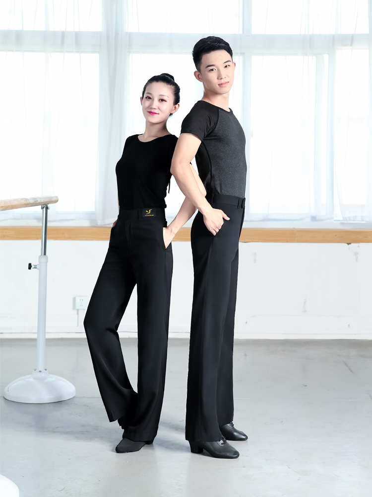 New Latin dance pants men's pocket practice pants Women's dance social dance men's and women's square dance clothing modern women
