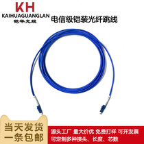 Armored optical fiber patch cord carrier-grade single-mode single-core LC to FC-SC-ST anti-rat bite blue double-core optical cable pigtail