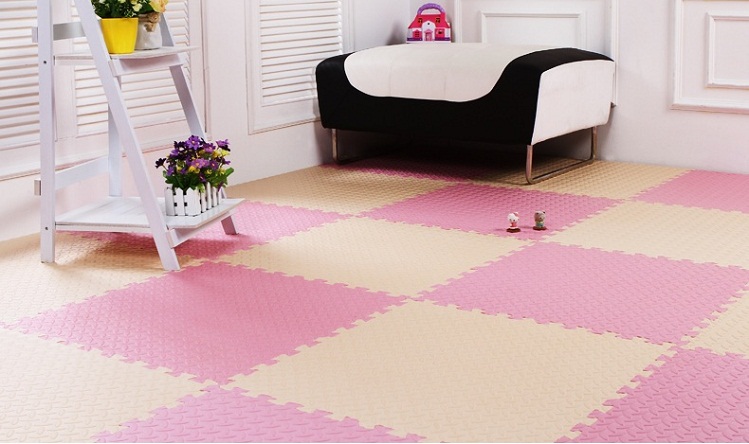 eva khối bọt bò mat thảm đố 6060 khảm xốp thảm sàn tatami phòng ngủ thảm - Thảm sàn thảm nhựa trải sàn