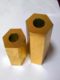 H59 Hexagonal Brass Tube, Hollow Hexagonal, Hexagonal Copper Tube, Thickened Hexagonal Rod with Inner Round Hole, S14-S60