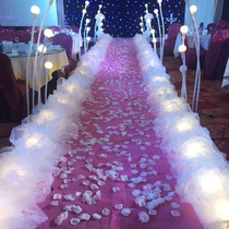 New wedding dragon ball road lead T-shirt yarn Wedding snow yarn decoration Wedding T-shirt road lead stage arrangement road lead yarn