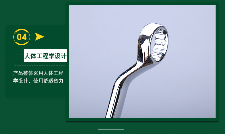 Tuosen phần cứng đôi cờ lê cờ lê tự động sửa chữa công cụ gương kính cờ lê 6-32MM cờ lê mận - Dụng cụ cầm tay cờ lê