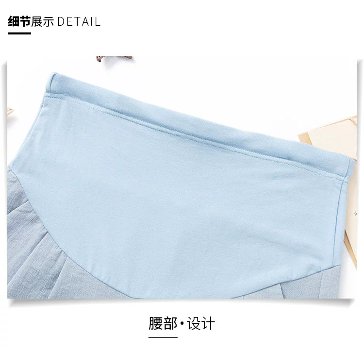 sustainable maternity clothes V56275# Pregnancy Pants Thin Trendy Fashion Mom Pants Women Cotton And Linen Stylish Belly Support Casual Maternity Trousers fall maternity clothes