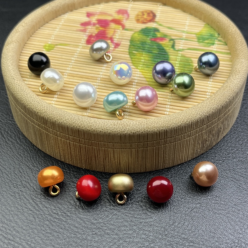 Pearl Buttons Classy Colorful New Chinoiserie Buttons Cheongsam Buttons Shirt Buttons Dress Cardigan Buttons