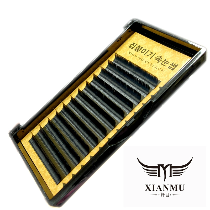 Sợi phong cách Hàn Quốc 0.15 đậm đơn gốc ghép siêu mềm rỗng lông phẳng lông mi giả dày lông mi chồn