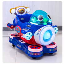  Factory direct sales of small childrens coin-operated rocking car New thunder fighter rocking machine electric supermarket toy car