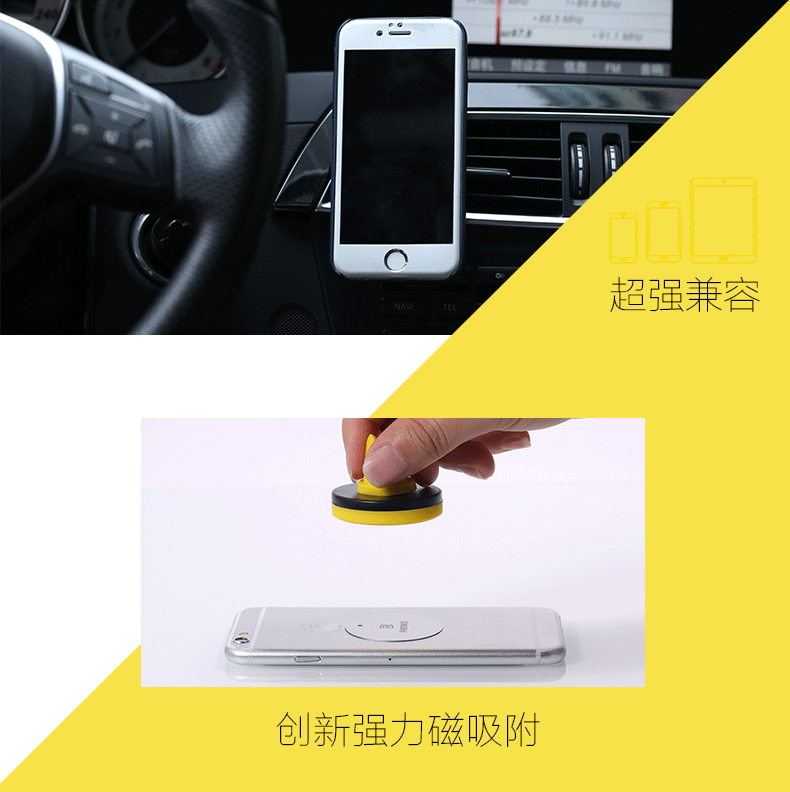 REMAX C10 mini air air socket khung xe điện thoại di động điều hòa không khí cổng sáng tạo đa chức năng tương thích phổ quát - Phụ kiện điện thoại trong ô tô giá đỡ điện thoại 3 chân