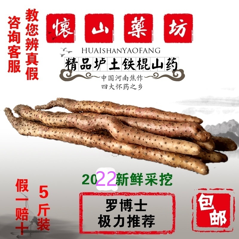Huai Shan Yaofang Tieshan Yaobu earth iron stick Yam authentic Henan Jiaozuo Huai Huai Shan fresh iron rod iron stick yam