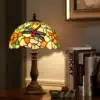 Yi Xuan European pastoral Dragonfly creative bedroom bed lamp warm light wild retro warm color dimming table lamp