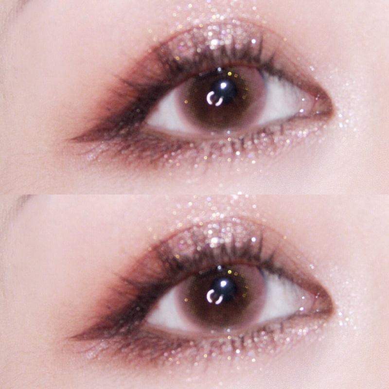 Buy 1 get 1 starry sky diamond contact lenses Female year throw size diameter mixed-race color rendering net red models can throw Ai Mei K for half a year