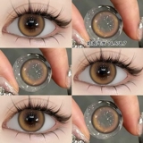 Купите 1 пару и получите 1 бесплатную пару цветных контактных линз, годовые одноразовые контактные линзы, размер и диаметр, натуральные женские смешанные расы, подлинный компакт-диск флагманского магазина официального сайта