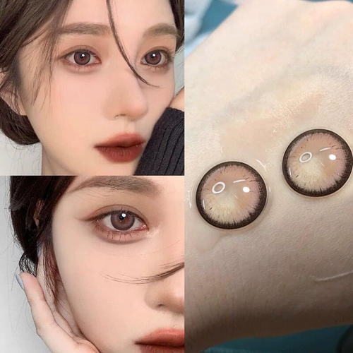 Blushgirl Strawberry Rolls Красивые ученики полгода бросают женщин с большим диаметром 14,5 розовых коричневых контактных линз