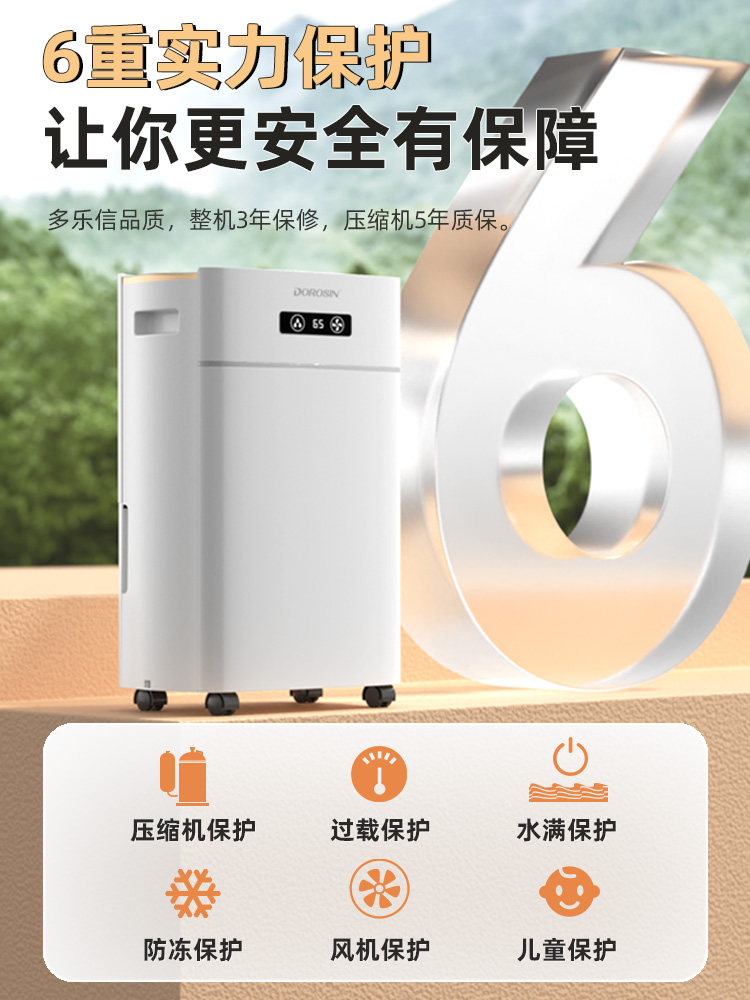 Dolexin Dehumidifier for Home Use, Bedroom Dehumidifier, Indoor Dehumidifier, Villa Dryer, Moisture Absorber 620Es