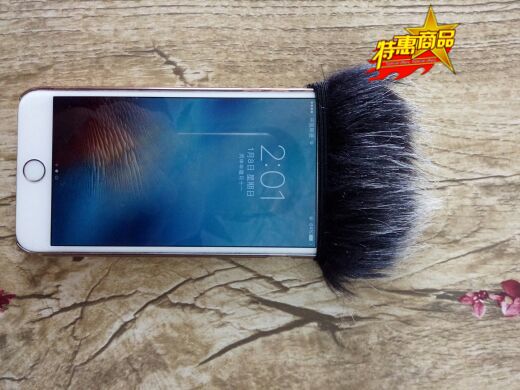 Suitable for Apple 6plus8p Xiaomi vivo Xiaomi OPPO mobile phone recording windproof sweater windproof Mao Mao sleeve