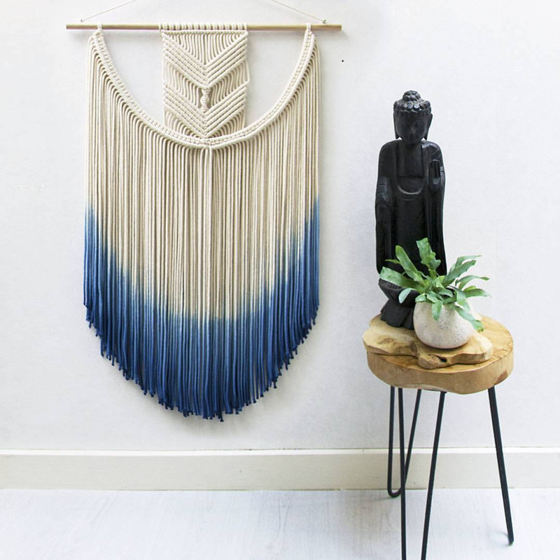 Lượng mưa. Phong cách bắc âu Bohemian ins dệt tấm thảm handmade tường phòng sơn phòng khách trang trí tường thảm treo tường giá rẻ