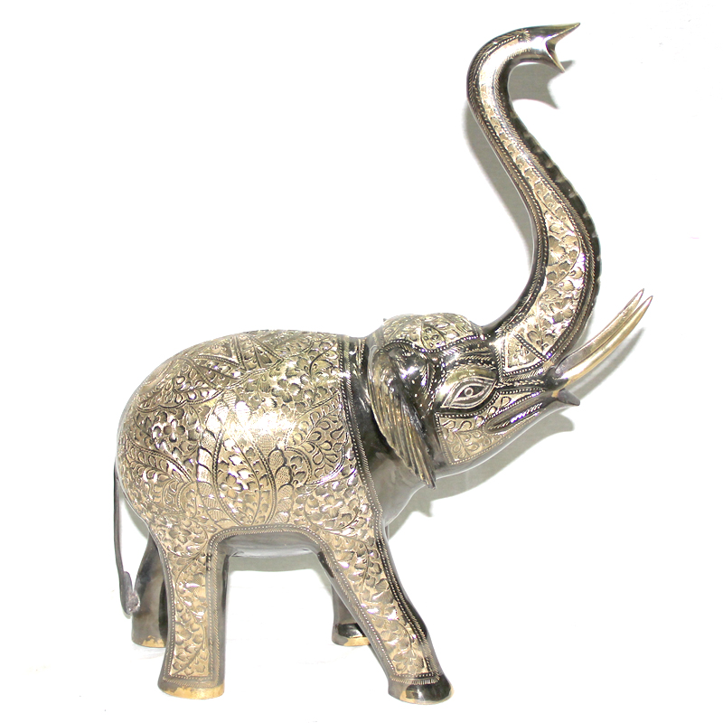 24 inches of high-end fine sculptures Fortune Elephant Pakistan bronze ware bronze elephant bronze elephant bronze elephant Pakistan bronze elephant