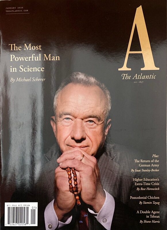 In Stock: the Atlantic January 2026 Issue, Original American Version of the Atlantic Magazine