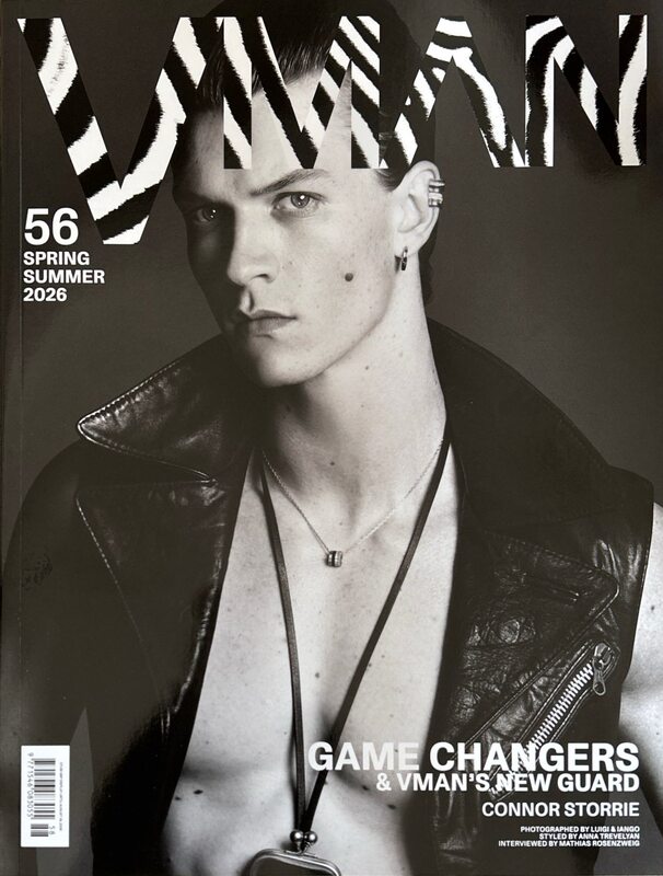 In Stock V Magazine Spring/Summer 2026 Issue 56 American Fashion Magazine Connor Storrie Cover In Stock V Magazine Spring/Summer 2026 Issue 56 American Fashion Magazine Connor Storrie Cover