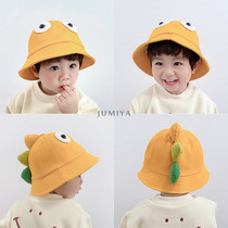 Baby Basin Hat Spring Autumn Korea Infant Hat Cute Super Cute Little Dinosaur Child Male And Female Child Summer Fisherman Hat