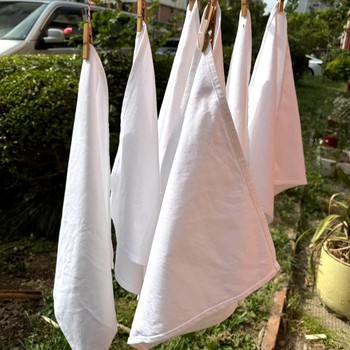 Pure white cotton mouth cloth pure cotton folding napkin wipe cup cloth Pure white cotton mouth cloth pure cotton folding napkin wipe cup cloth